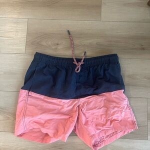 Pink and Navy Swim Shorts